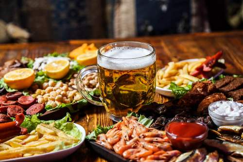 Healthy meal plate designed for people with Type 1 Diabetes